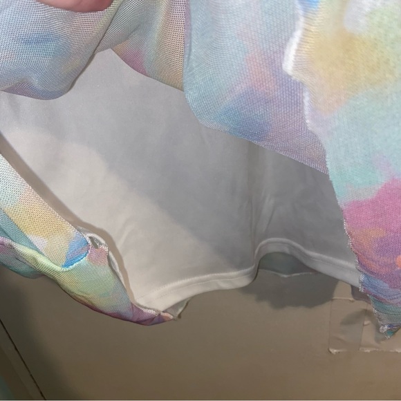 COPY - *Brand Unknown* Watercolor Mesh Dress I - Picture 4 of 4